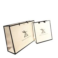 Sacs en papier blancs de luxe écologiques et recyclables en gros, impression offset pour produits de soin, mascara et essentiels