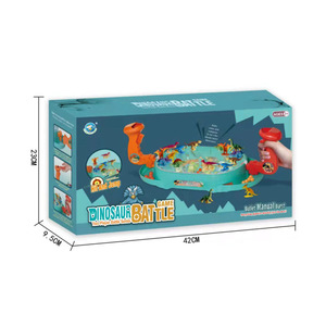 Jeu de table de combat de dinosaures LSB6911, jouet interactif multijoueur pour enfants de 4 à 6 ans, ensemble de jeu de tir de dinosaures en plastique - Product Image 2