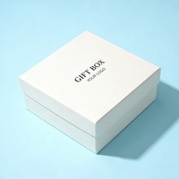 Boîte d'emballage de luxe sur mesure, boîte cadeau en papier recyclable avec couvercle et base, ensemble de boîtes de rangement en carton de marque