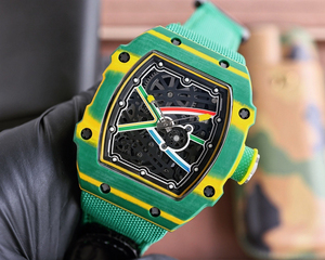 Montre mécanique automatique de luxe pour homme, design sportif tendance, boîtier en fibre de carbone, bracelet en acier inoxydable, cadran en saphir, nouvelle - Product Image 3