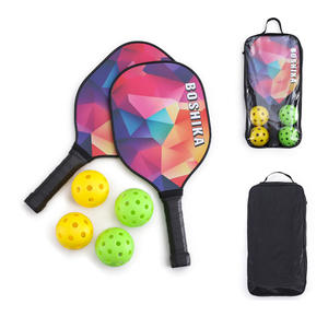 ラケットセット 学生 大人 練習用 漫画風 エンターテイメント 幾何学模様 多色 BOSHIKA テキストロゴ 丸型  人気販売中 - Product Image 6