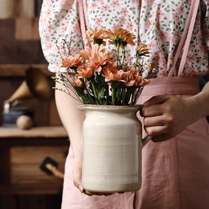 Gray Small <strong>Vase</strong> Ceramic B&amp;B Inn Art <strong>Vase</strong> Ornaments <strong>Personalised</strong> Ceramic Jug <strong>Vase</strong> Mum Valentine Flower Jug - Product Image 1