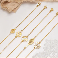 Collier pendentif médaille personnalisé en acier inoxydable étanche pour tournois de tennis, pickleball et padel – Cadeaux événementiels et souvenirs sportifs