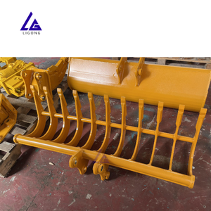 Râteau monté sur mini-excavatrice, léger, fonctionnement fluide, flexible pour l'aménagement paysager <span class=keywords><strong>et</strong></span> les travaux de jardinage - Product Image 4