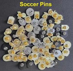 Broches de revers personnalisées en gros avec logo imprimé, clubs de football européens, équipes de football en fer, placage métallique, artisanat en métal - Product Image 6