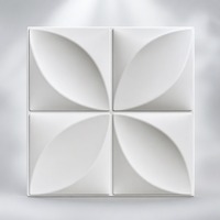 Panneau mural en PVC imperméable de style français européen moderne, trèfle à quatre feuilles 3D, installation facile, pour appartement, couloir, maison