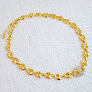 สร้อยคอแบบโซ่เชื่อมต่อรูปบิตม้าแบบคลาสสิก - Product Image 2