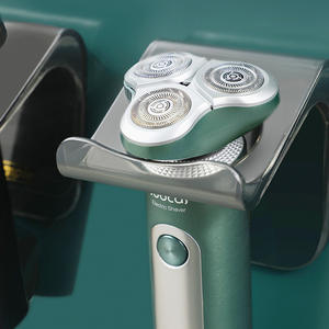 ที่วางมีดโกนติดผนังแบบเรียบง่ายสีเขียวโปร่งใสทนทานชั้นวางของในห้องน้ำสำหรับเครื่องโกนหนวดไฟฟ้า - Product Image 4