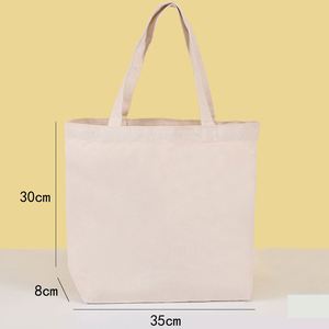 Sac de courses promotionnel personnalisable en coton réutilisable, grande capacité, imprimé numériquement, 35*30*8cm, idéal pour les événements - Product Image 1