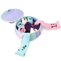Sac rond zippé en polaire pour chien, tapis de renifflement et jouet, accessoire de forrage et d'alimentation lente, anti-stress