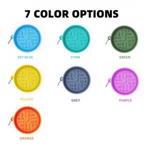 इको फ्रेंडली सिलिकॉन ढहने वाला पालतू कटोरा यात्रा कुत्ते पानी भोजन भोजन करने वाले पानी की डिश फोल्डेबल आउटडोर पोर्टेबल बिल्ली भोजन कटोरा - Product Image 4