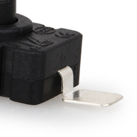 Interruptor de botón pulsador de alimentación de 2 pines, interruptor de botón pulsador de emergencia, 1.5A, 250VAC, 1/2"