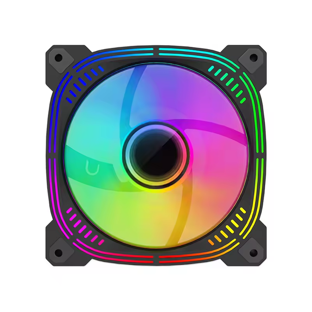 Good Quality Custom Logo 120mm Aluminum CPU Cooling Fan for PC Computer Case with RGB Lighting 12V/5V