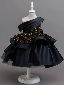 Young <strong>Girls</strong>' Noble And Magnificent <strong>Dress</strong>, Big Bow, Shiny Party <strong>Girls</strong>' Princess <strong>Dress</strong>, Graduation Ball Elegant Dignified <strong>Dress</strong> - Product Image 5