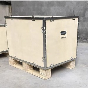 Caja de Madera Desmontable con Correas de Acero, Embalaje de Exportación Personalizable, Caja de Transporte Resistente - Product Image 2
