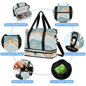 Wholesales Custom Travel Foldable Bags 32L Lightweight Travel Duffel Bag Large Sport Gym Bags - Product Image 4