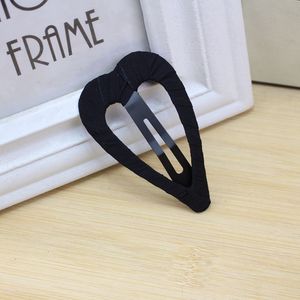 Pince à cheveux en tissu BB noire, pince bec de canard pour enfants, usage quotidien, formes étoile, cœur, rectangle, origine Yiwu, été 2022 - Product Image 4