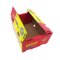Plateau ondulé frais à impression personnalisée emballage de fruits frais kiwi de fruits écologiques boîte de fruits paquet boîte de fruits carton