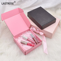 Boîte d'emballage cadeau en carton ondulé pour cosmétiques avec logo personnalisé, boîte d'expédition pliable en carton, boîte de courrier vide en papier kraft
