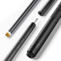 Queue de billard professionnelle en fibre de carbone, joint central, pointe de 10-13 mm, haute qualité, queue 1/2 en deux parties, 100% fibre de carbone, snooker, billard