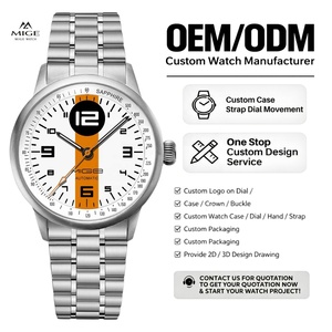 Montre automatique personnalisée avec logo d'usine, mouvement japonais NH35, OEM, saphir, luxe, mode, affaires, montre mécanique pour Seiko - Product Image 1
