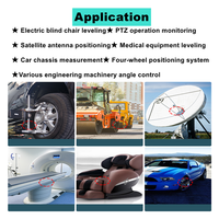 Capteur numérique d'inclinaison MEMS pour le positionnement/nivellement/contrôle d'angle de l'antenne Satellite, linéarité correcte deux fois RS232/RS485/RS422/TTL