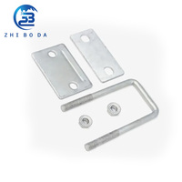 Perno en U Galvanizado Económico con Rosca Estándar para Soporte Solar, Abrazadera de Tubería, Proyectos Residenciales y Comerciales