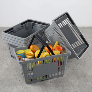 Cesta de Compras de Alambre Metálico Resistente para Exhibición en Supermercados y Tiendas Minoristas - Product Image 1
