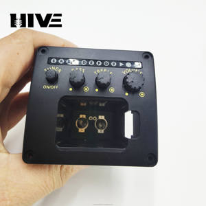 Préampli égaliseur <span class=keywords><strong>2</strong></span> bandes HIVE pour <span class=keywords><strong>guitare</strong></span> acoustique AEQ-2T avec accordeur et égaliseur piézo - Product Image 5