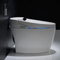 WC intelligent électrique monobloc en céramique de style européen, moderne et automatique
