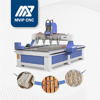 Machine de fraisage CNC multi-broches 1325 pour la gravure en relief 3D, la fabrication de portes en bois, d'armoires et de meubles