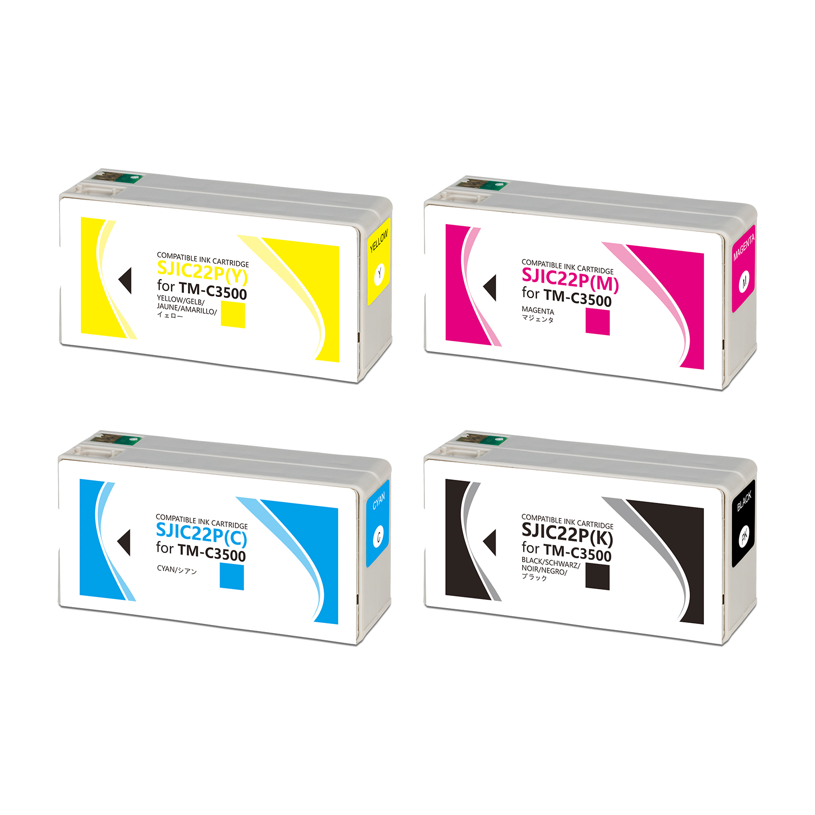 Совместимый чернильный картридж для Epson TM-C3520 TM-C3510 TM-C3500 SJIC22P