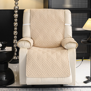 Ultrasonic Quilted Recliner <b>Cover</b> 145-185Cm Waterproof Stain Resistant Single Seat <b>Sofa</b> Cushion Brushed Fabric Machine Wash - Product Image 2