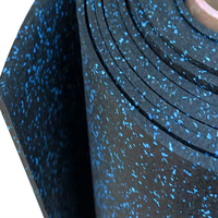 Carreaux de sol en caoutchouc EPDM antidérapants écologiques Tapis de protection pour la salle de sport à domicile Fitness Terrain de jeux Rouleaux en caoutchouc synthétique