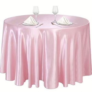 Custom Smooth Waterproof Wrinkle Resistant Multi Size Color Event Dining Round <b>Tablecloth</b> - Product Image 1
