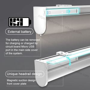 Persianas enrollables eléctricas automáticas para ventanas, persianas inteligentes con carga USB, tamaño personalizado - Product Image 5
