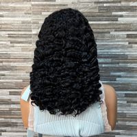 Perruques Lace Front 13X4 en Cheveux Vierges HD, Boucles Birmanes, Transfrontalières, En Stock