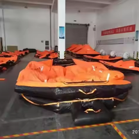 Raft de sauvetage gonflable de haute qualité pour jusqu'à 10 personnes, équipement de sauvetage professionnel avec certificat CCS