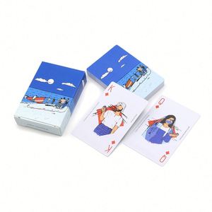 Factory Wholesale Custom Printed Sets Waterproof Plastic <b>Playing</b> Portable Poker <b>Cards</b> - Product Image 3