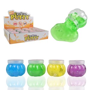 Slime en baril rond avec poudre dorée nacrée, slime cristallin pour soulager le stress, amuser et faire des farces, jouets DIY - Product Image 2