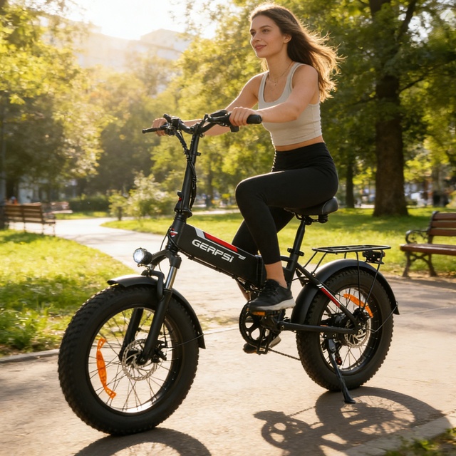 20 Inch 48 Volt Aluminum Alloy Electric Foldable Bicycle 500W Convenient Urban Leisure E-Bike Fat Tire Folding Bicycle Electric