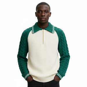 पोलो उच्च गुणवत्ता वाले पुरुषों के कश्मीरी कार्डिगन लाइट ग्रीन ओवरसाइज <span class=keywords><strong>2026</strong></span> कस्टम थोक डिजाइन - Product Image 1