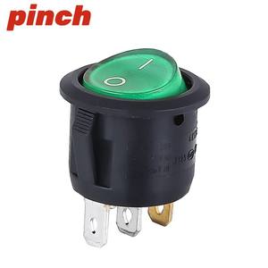 Interruptor basculante KCD2 KCD4 30A 250V AC SPST de montaje en panel negro con luz LED para máquina de soldar - Product Image 2