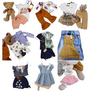 Ensembles de vêtements d'été tendance pour enfants, vêtements pour enfants 100% coton de qualité supérieure, liquidation de stock, vente en gros, Chine - Product Image 1