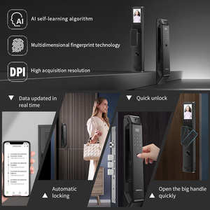 NeweKey APP serrure de sécurité intelligente en aluminium reconnaissance faciale interphone vidéo appel électrique numérique sans clé serrures d'usine - Product Image 5