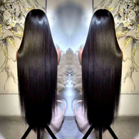 Perruque Lace Front HD Transparente Sans Colle en Cheveux Humains Vierges de Grade 15A, Double Tissage, Texture Personnalisable, Longue, Haute Qualité