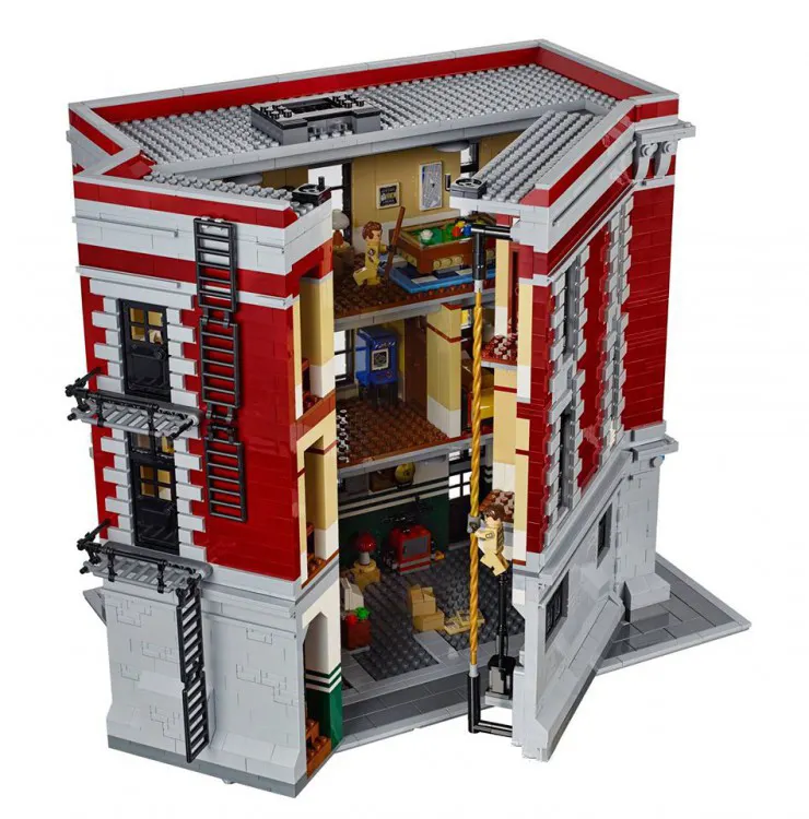 Toptan büyük 4699 adet Ghostbusters genel merkezi yangın bina plastik bulmaca blok oyuncaklar blokları eğitici oyuncaklar
