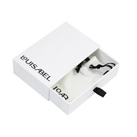 Boîte cadeau de luxe à tiroir, gaufrage haut de gamme réutilisable, pelliculage mat, ruban, design personnalisé, emballage de parfum, matériaux recyclés