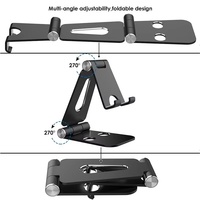 Supports de téléphone portable pliables réglables Support de tablette en aluminium massif pour tous les téléphones intelligents et tablettes Téléphone de bureau Z6