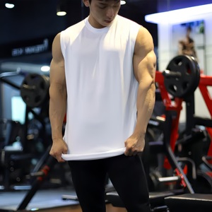 Camisetas Deportivas de Tirantes para Hombre al por Mayor, Camisetas de Gimnasio Personalizadas de Secado Rápido, Transpirables, para <span class=keywords><strong>Entrenamiento</strong></span> Físico - Product Image 4